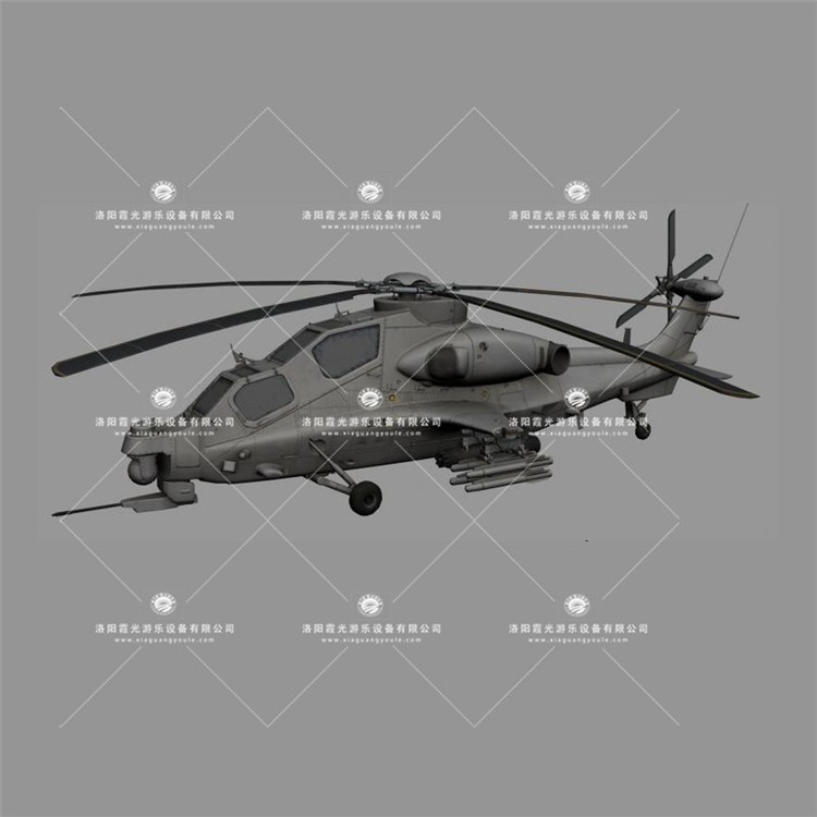 歙县武装直升机3D模型